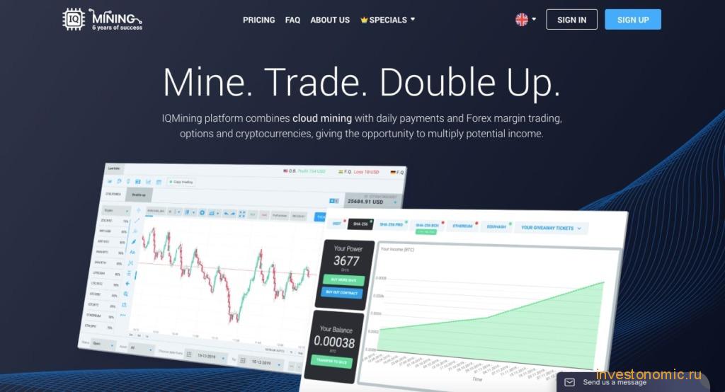 Главная страница IQ Mining